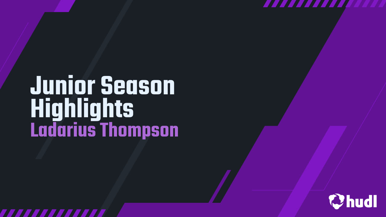 Junior Season Highlights - Ladarius Thompson highlights - Hudl