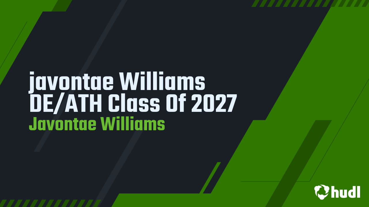 Javontae Williams Junior Season Highlights