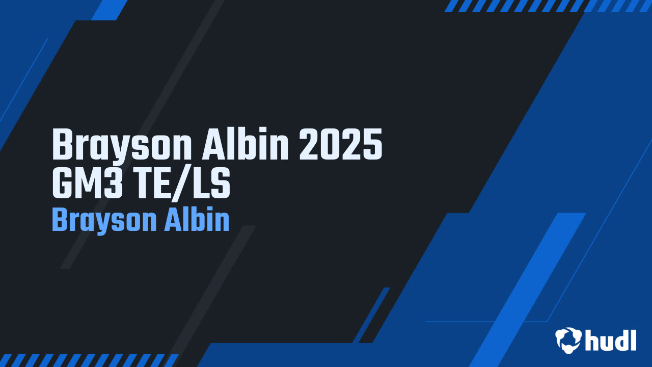 2025 Varsity - Brayson Albin Game 3 TE/LS