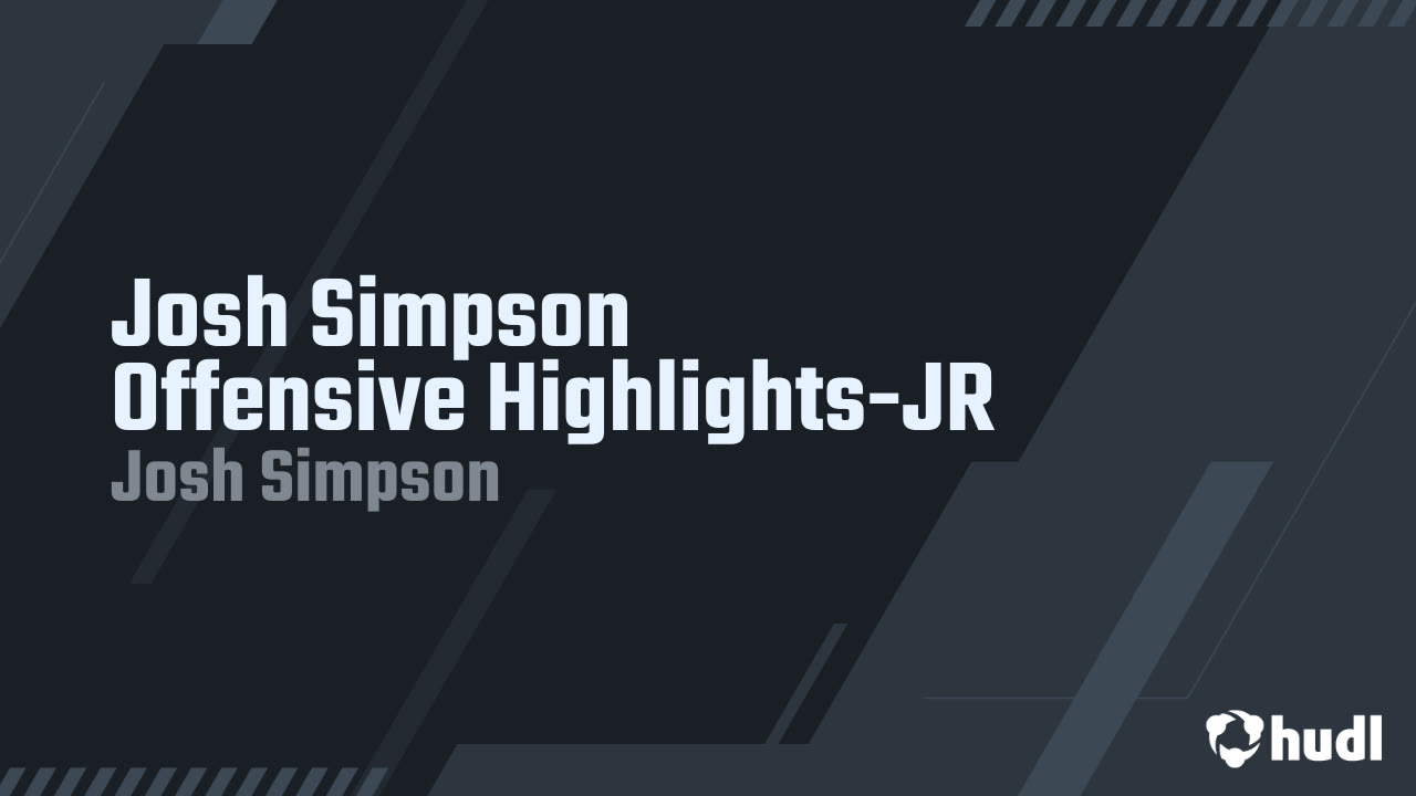 Josh Simpson Offensive Highlights-JR - Josh Simpson highlights - Hudl
