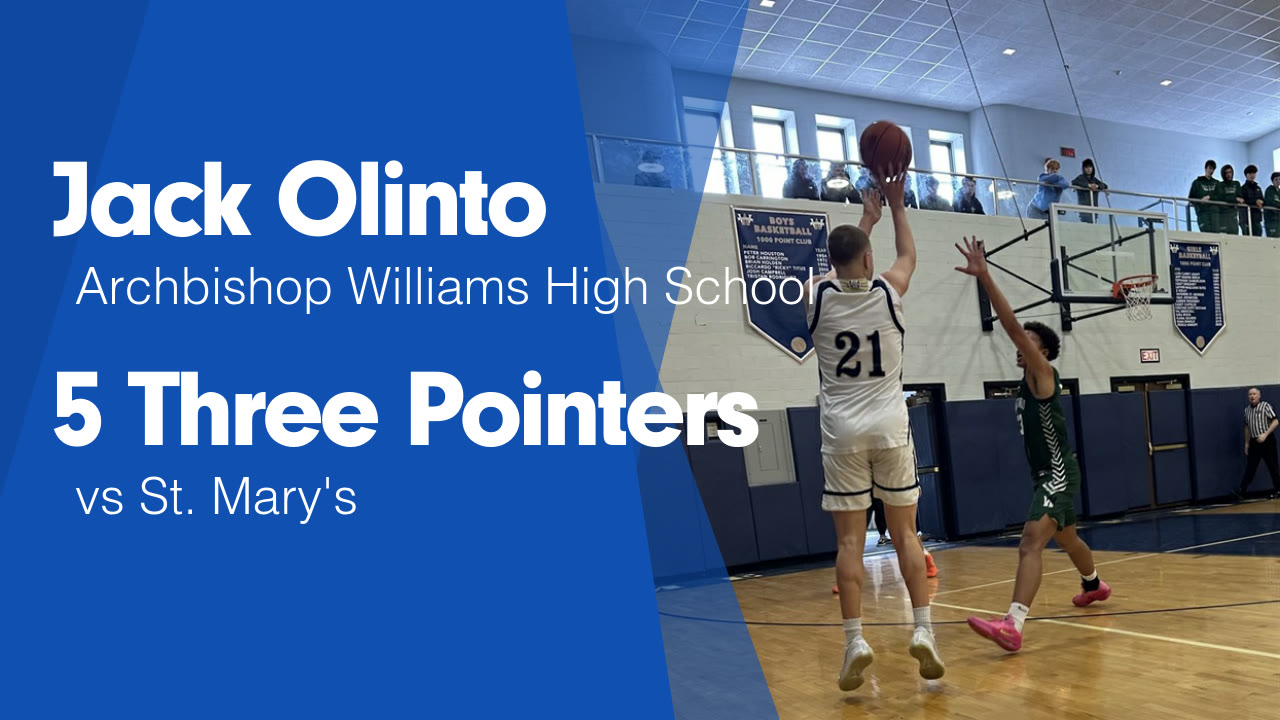 5 Three Pointers vs St. Mary's - Jack Olinto highlights - Hudl