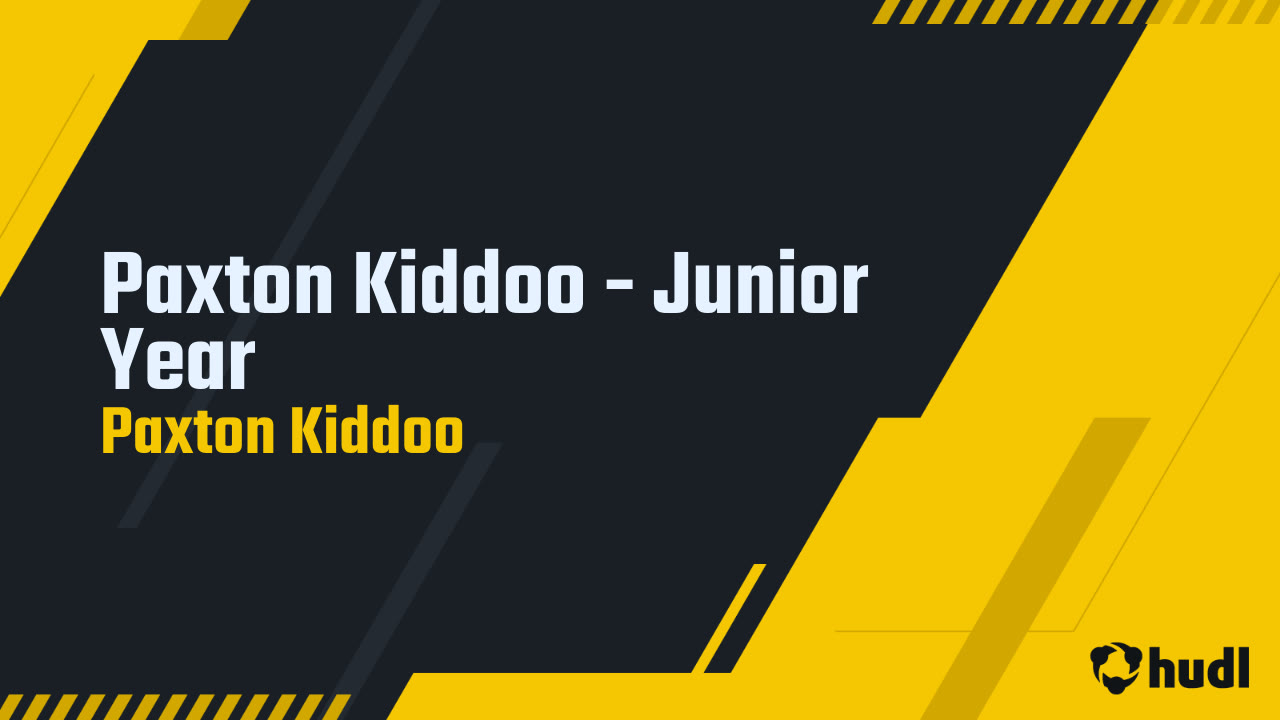 Kiddoo Paxton Kiddoo - Junior Year - Coach Kiddoo highlights - Hudl