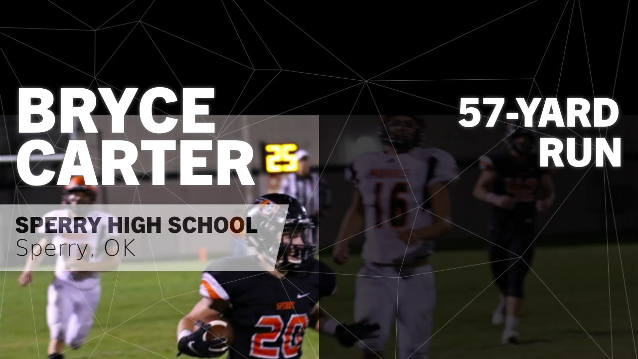 Bryce Carter's (Sperry, OK) Video "57yard Run vs Luther " MaxPreps