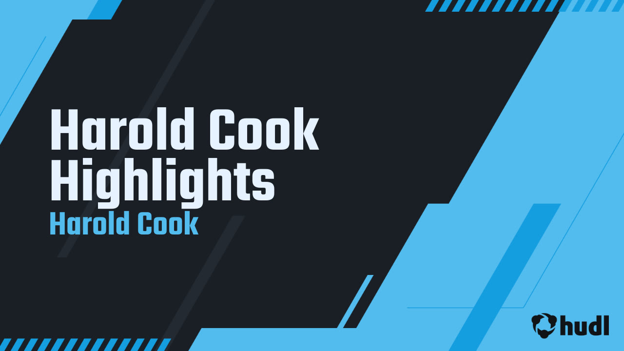 Harold Cook Highlights - Harold Cook highlights - Hudl